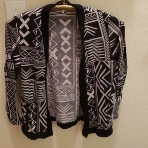 Black and white sweater